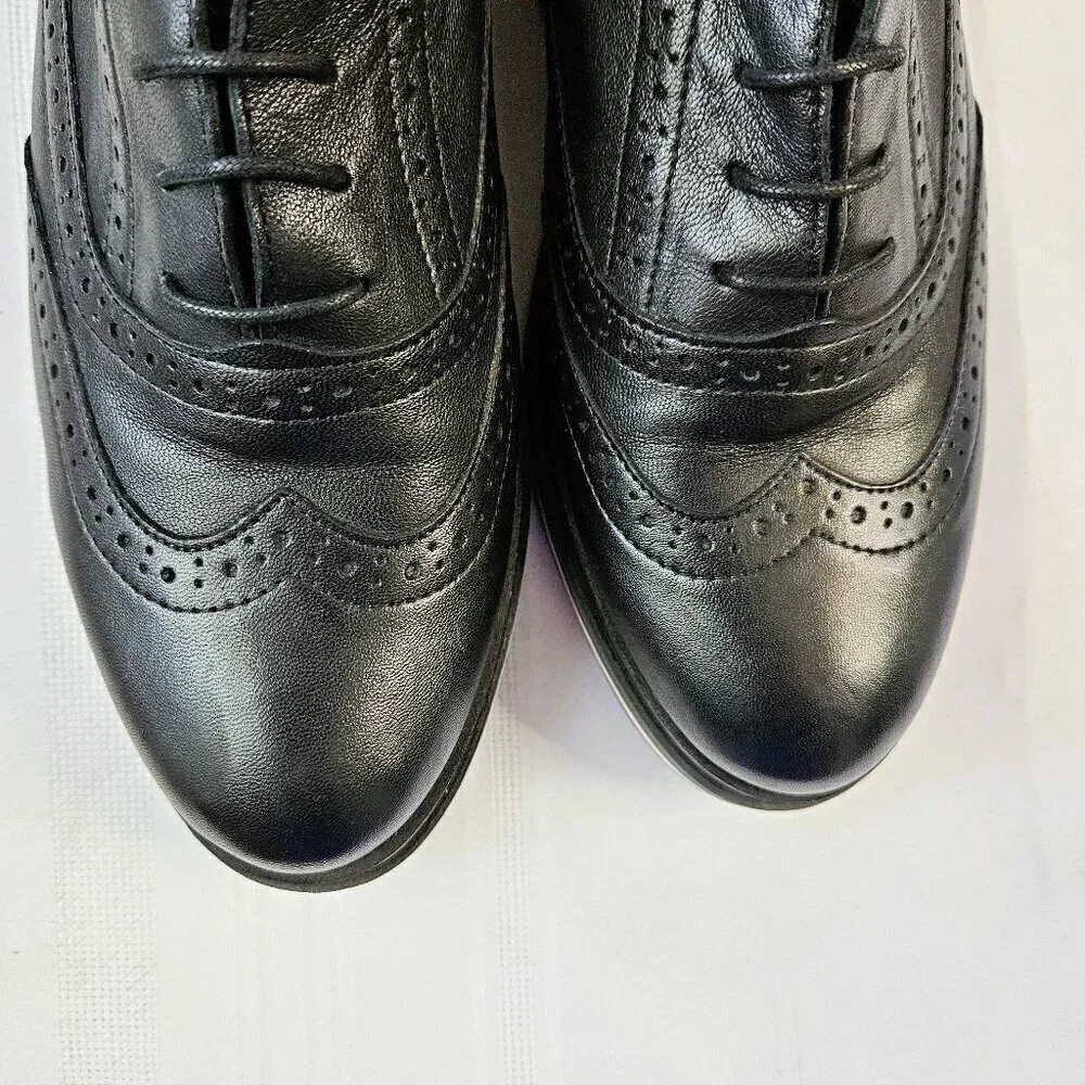 Madden Girl by Steve Madden Black Platform Wingtip Oxfords Academia Size 9/40